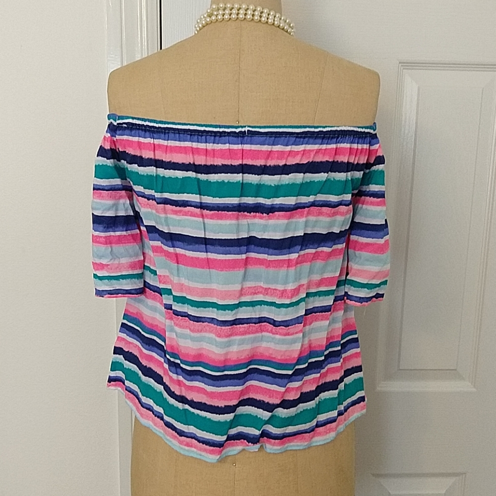 Lilly Pulitzer Sain Off-The-Shoulder Top View 2
